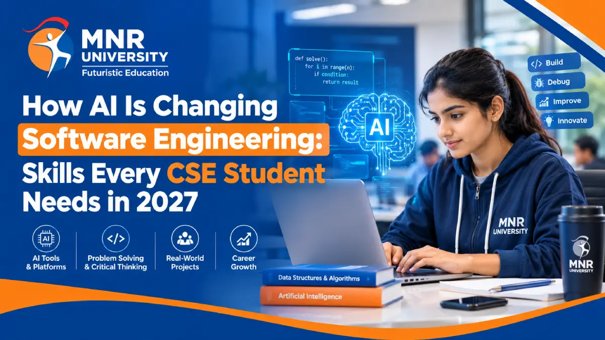 B.Tech CSE data science & AI Hyderabad students learning AI, coding and future software engineering skills at MNR University